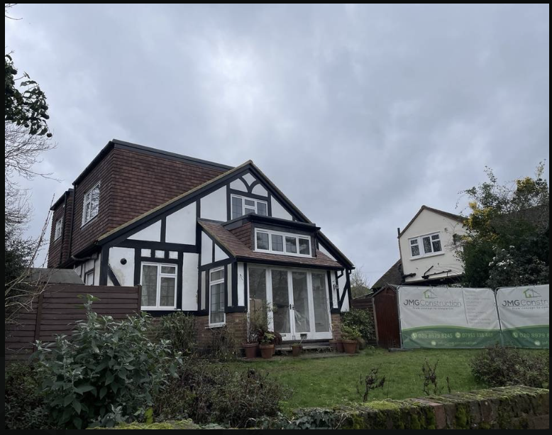 After — rear elevation wide view