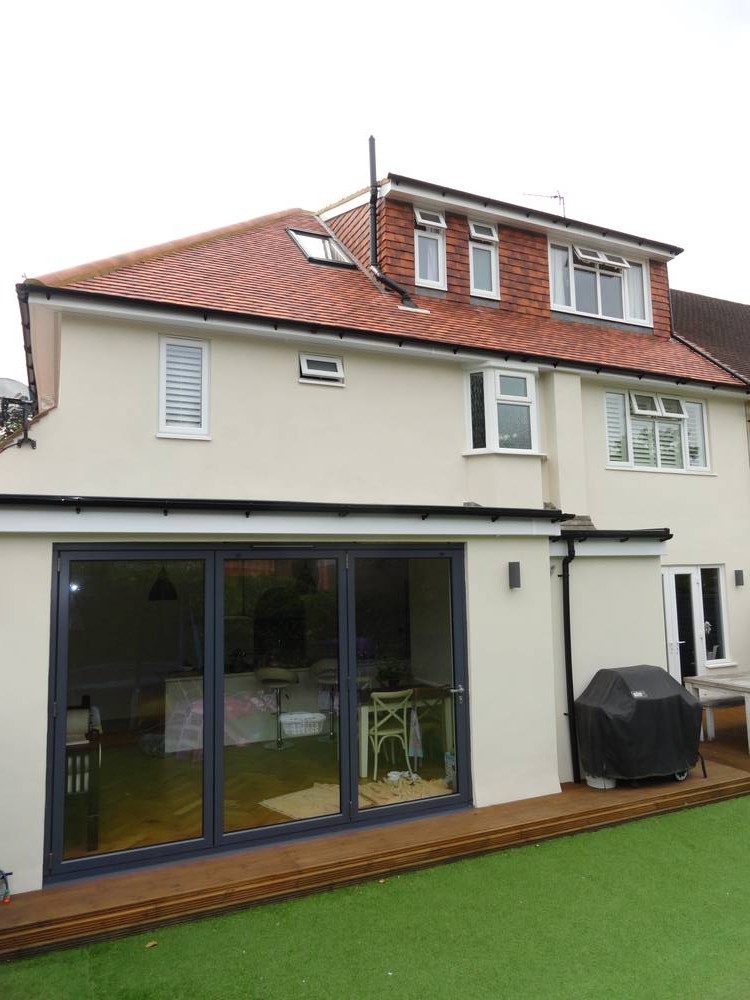 After — rear bifold doors closed