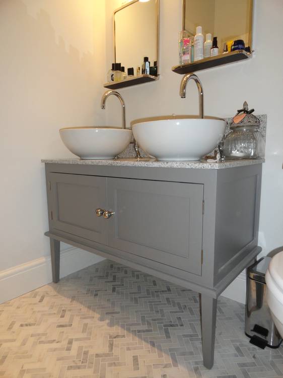 After — double vanity unit