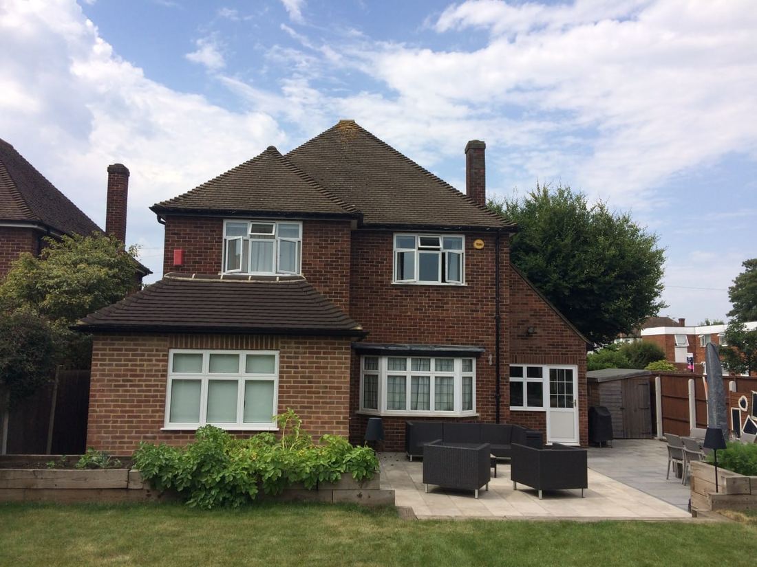 Before — rear of property