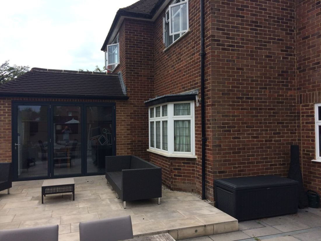 During — new bi-fold doors to rear extension